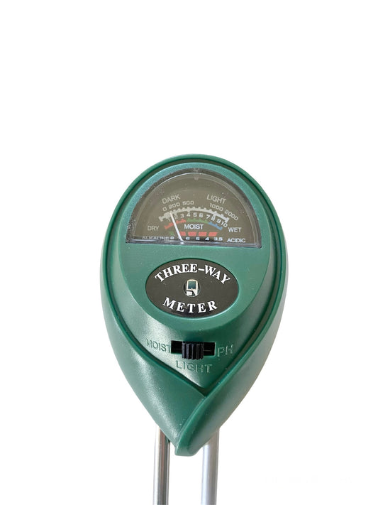 3-in-1 Soil Moisture, pH, Light Meter
